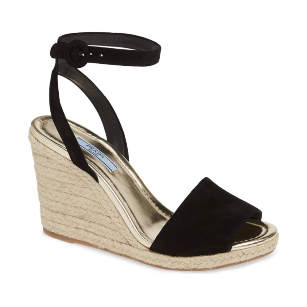 PRADA Milano Espadrille Wedge